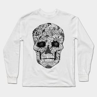 Floral skull Long Sleeve T-Shirt